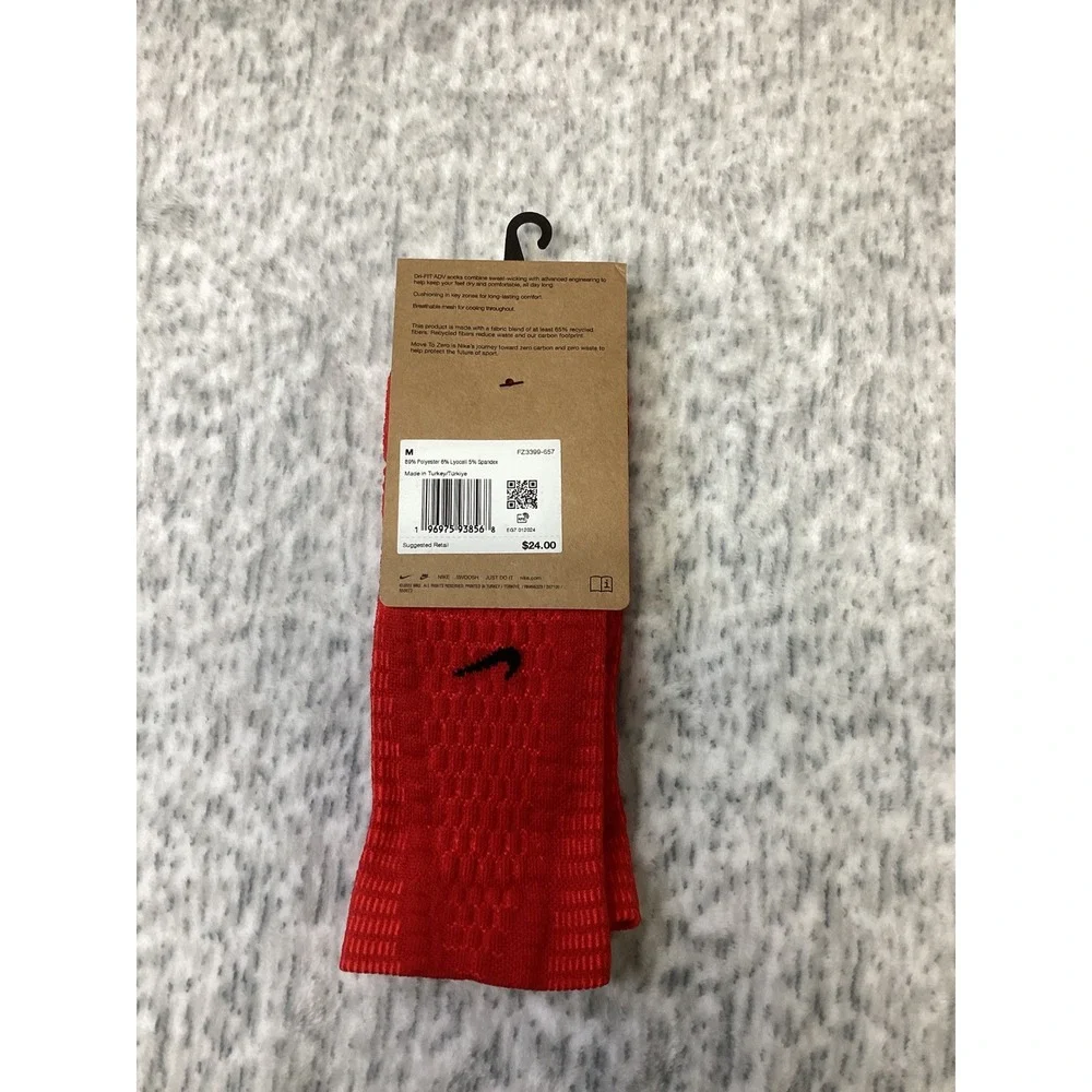 Nike Unicorn Multisport Cushioned Crew Socks Red FZ3399-657 Medium
